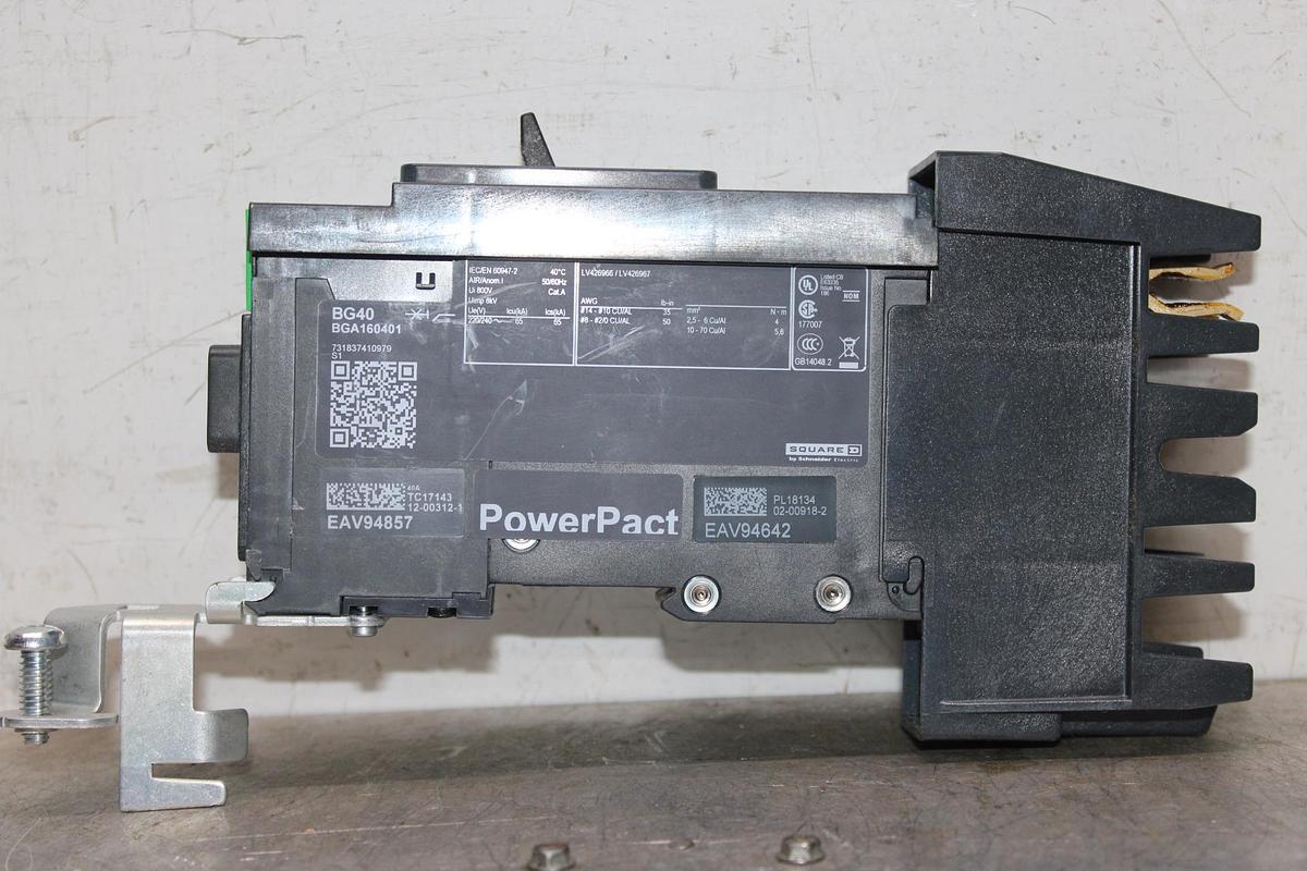 Used SQUARE D POWERPACT I-LINE PLUG-ON LUGS SUBFEED SL1200P5 600 VAC 1200 AMP 3-POLE
