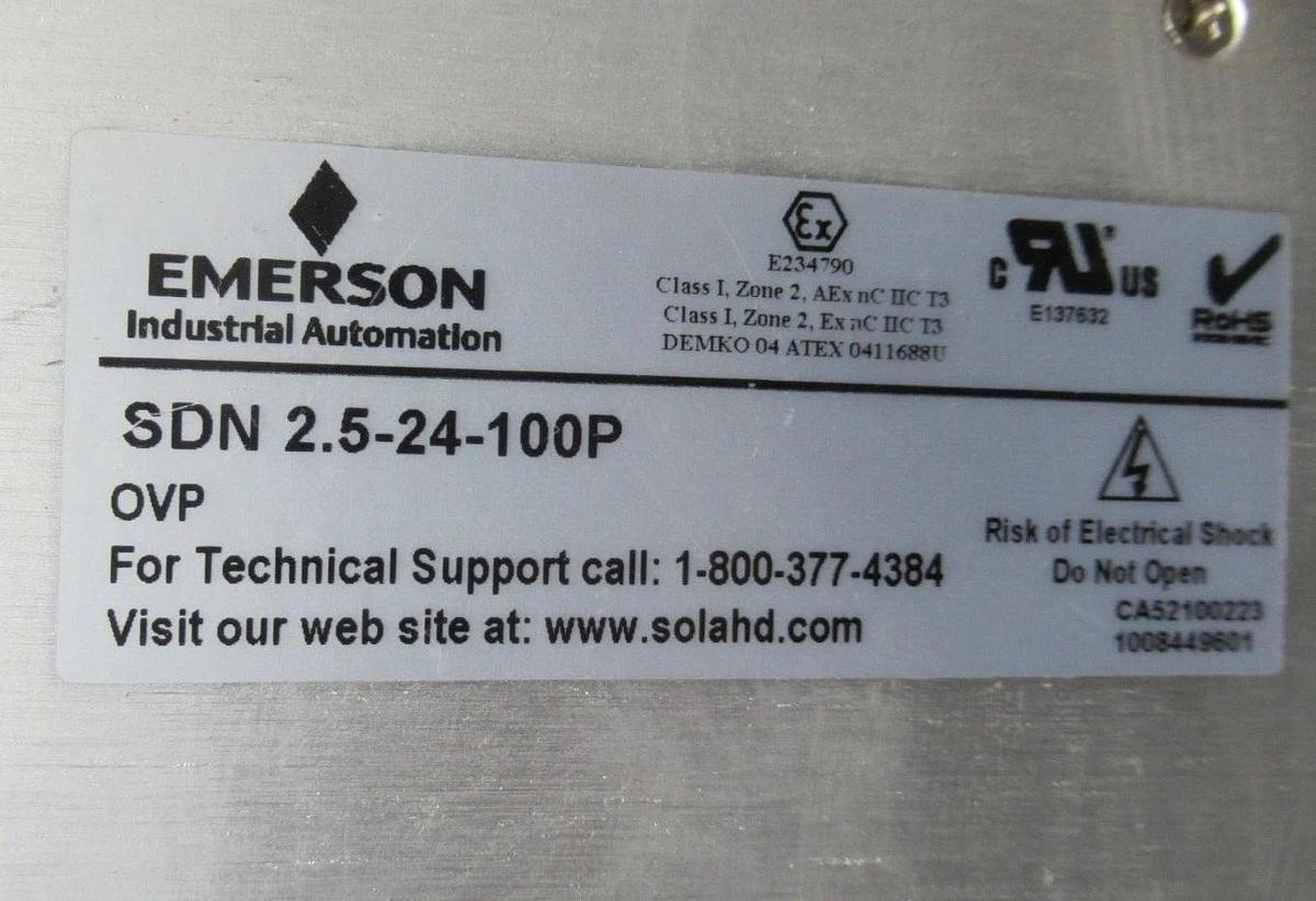 Used SOLA POWER SUPPLY 2.5-24-100P 115/230 VAC 1.3-0.7 AMP 50/60 HZ **WARRANTY**