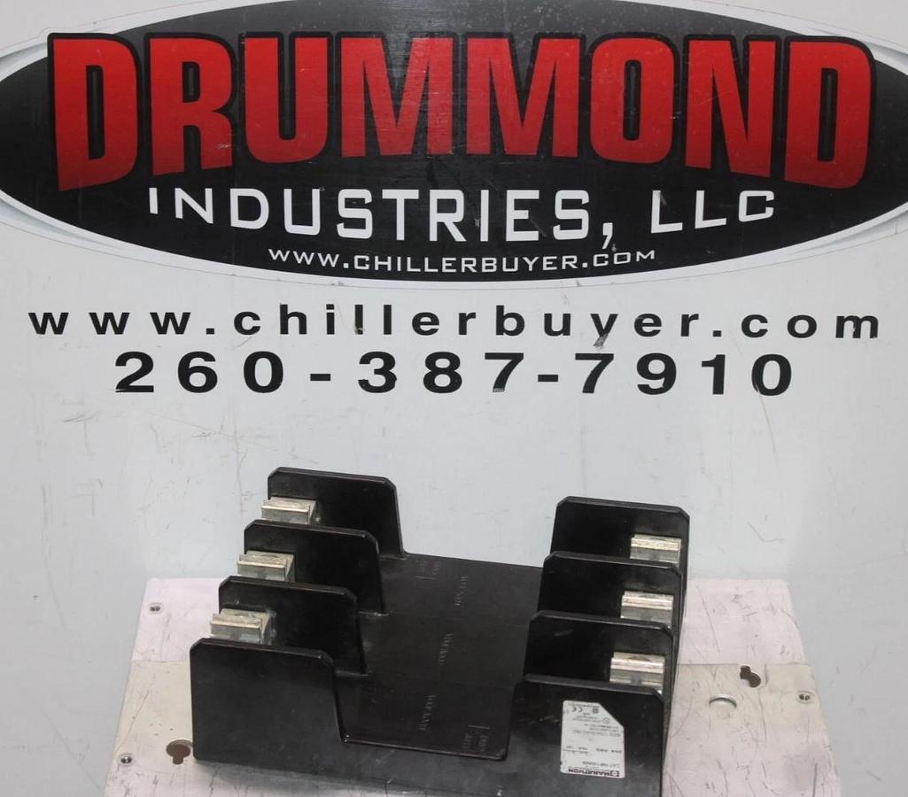 Used MARATHON FUSE HOLDER R6F100A3B 3-POLE 600 VOLT 100 AMP FOR CLASS H FUSE