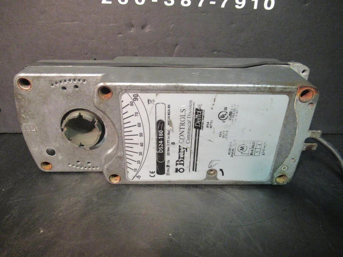 Used BRAY CONTROLS SPRING RETURN DAMPER ACTUATOR DS24-180 24 VOLT 24.6 VA *WARRANTY*