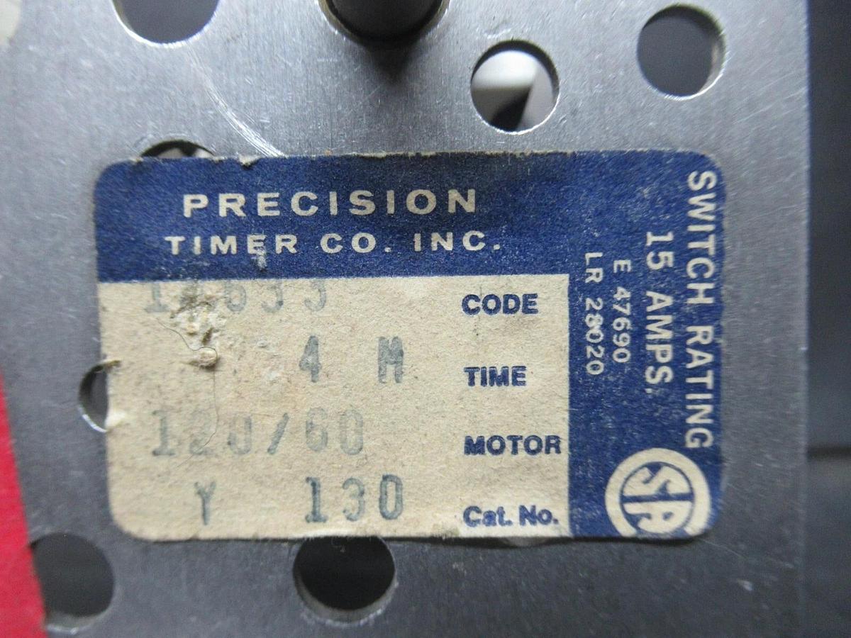Used JOHNSON CONTROLS PRECISION 4-MINUTE TIMER 025-20790 120 VOLT 15 AMP **WARRANTY**