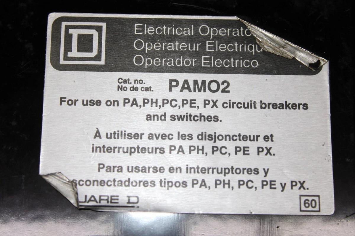 Used SQUARE D DC BREAKER PAF362000DCM2320 2000 AMP 600 VDC W/ PAM02
