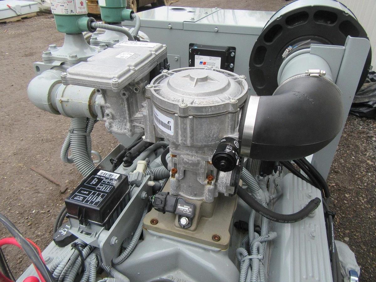 Used 50 KW GENERATOR MTU 5.0 NATURAL GAS / LP 120/208V 3 PH RE-CONNECTABLE 23 HRS