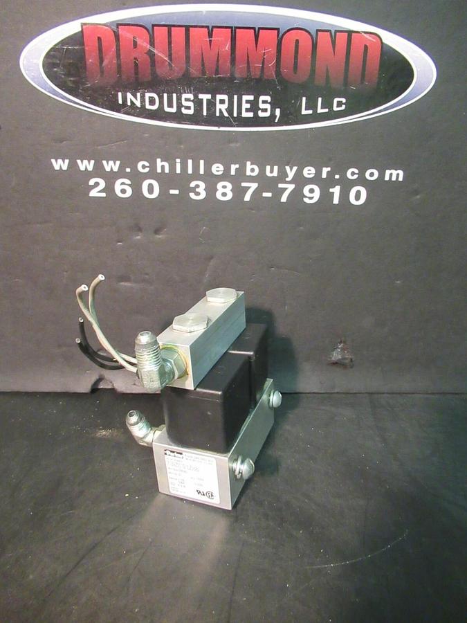 Used PARKER FLUID CONTROL VALVE 7139Z001S1LZ06B2 24 VOLT 10 WATT 1555 KPA 225 PSI
