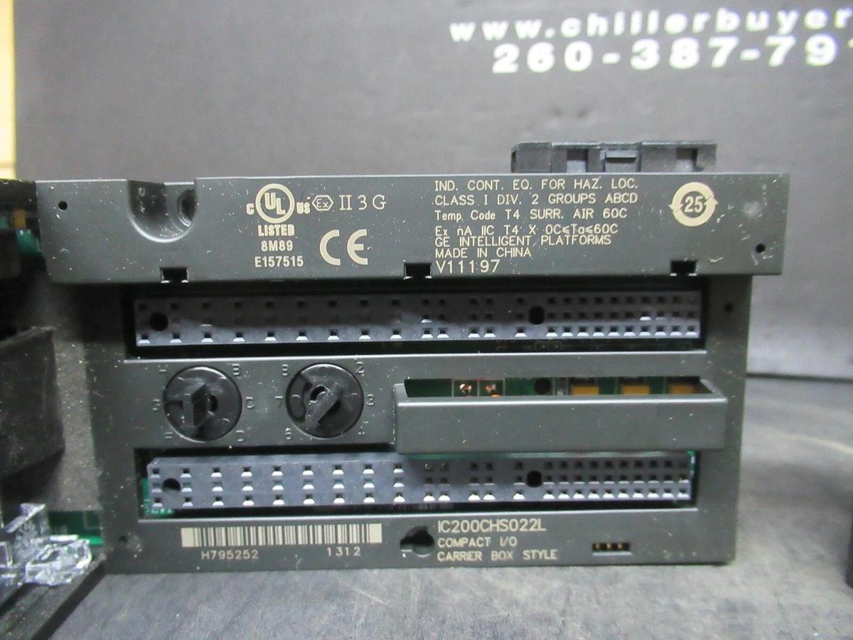 Used GE FANUC INPUT I/O AND OUTPUT RELAY IC200CHS022L W/ IC200MDD845L **WARRANTY**