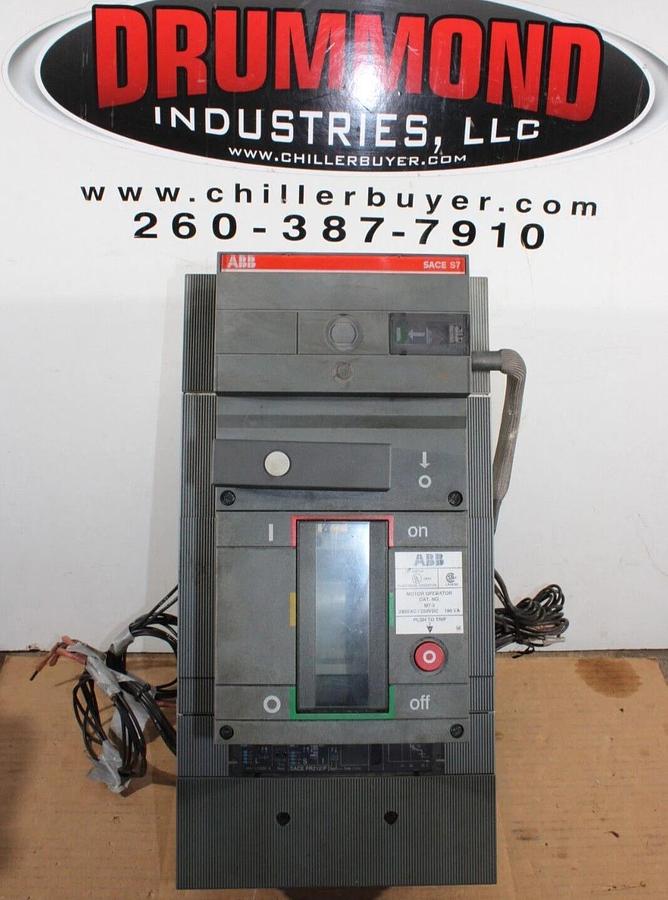 Used ABB CIRCUIT BREAKER SACE S7 1200 AMP 3-POLE W/ M7-2 MOTOR OPERATOR & ACCESSORIES