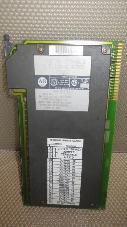 Used ALLEN BRADLEY 12 TO 120 VAC OUTPUT MODULE 8 AMP MODEL 1771-OAD/B **WARRANTY**