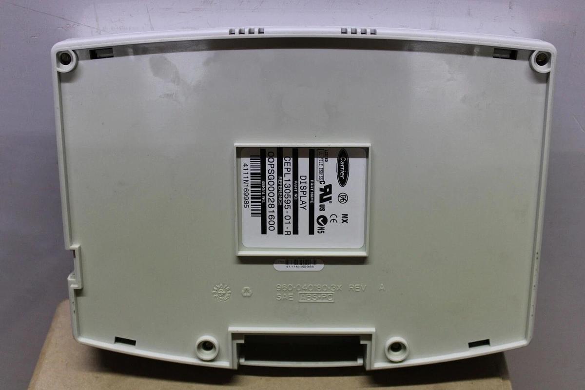 Used CARRIER CHILLER HMI OPERATOR INTERFACE DISPLAY CONTROLLER CEPL130595-01-R