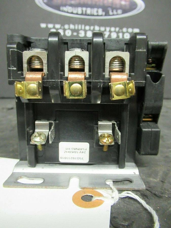 Used FURNAS 50 AMP CONTACTOR 42DF35AJASJ / 123282P1 600 VAC COIL: 24 VOLT 30 HP