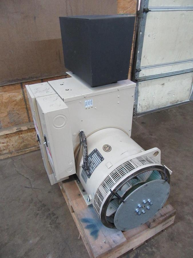 Used 85 KW KATOLIGHT GENERATOR HEAD SINGLE PHASE 3/11.5 GENERATOR CONTROLLER, BREAKER