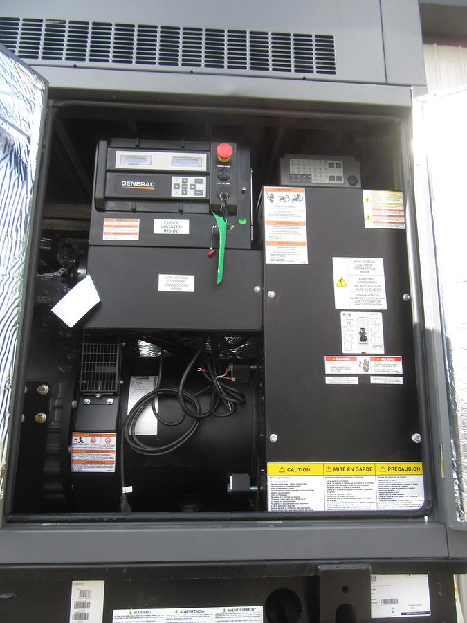 Used 50 KW DIESEL GENERATOR GENERAC 120/240V FPT BRAND NEW SOUND ENCLOSED VIDEO 50 KW