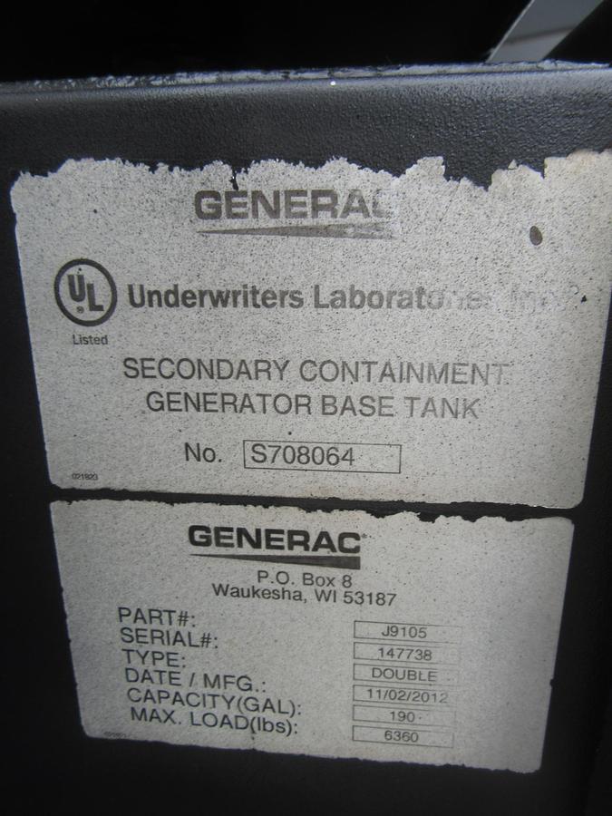 Used 48 KW DIESEL GENERATOR GENERAC 120/240 V FPT 366 HRS SOUND ENCLOSED VIDEO 50 KW