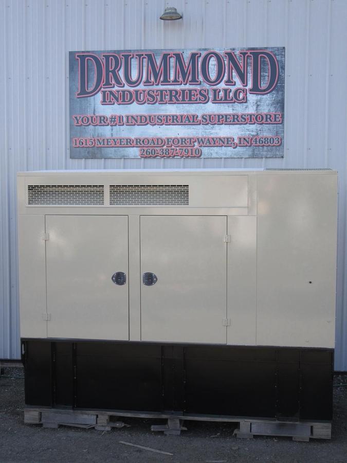 Used 60 KW DIESEL GENERATOR KATOLIGHT 120/240V RE-CONNECTABLE SOUND ENCLOSED 788 HRS