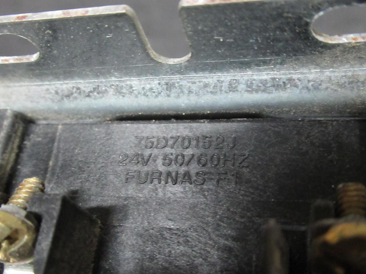 Used FURNAS CONTACTOR 42BF35AJASI 30 AMP 600 VAC 3-POLE 3-PHASE 15 HP 24 V COIL