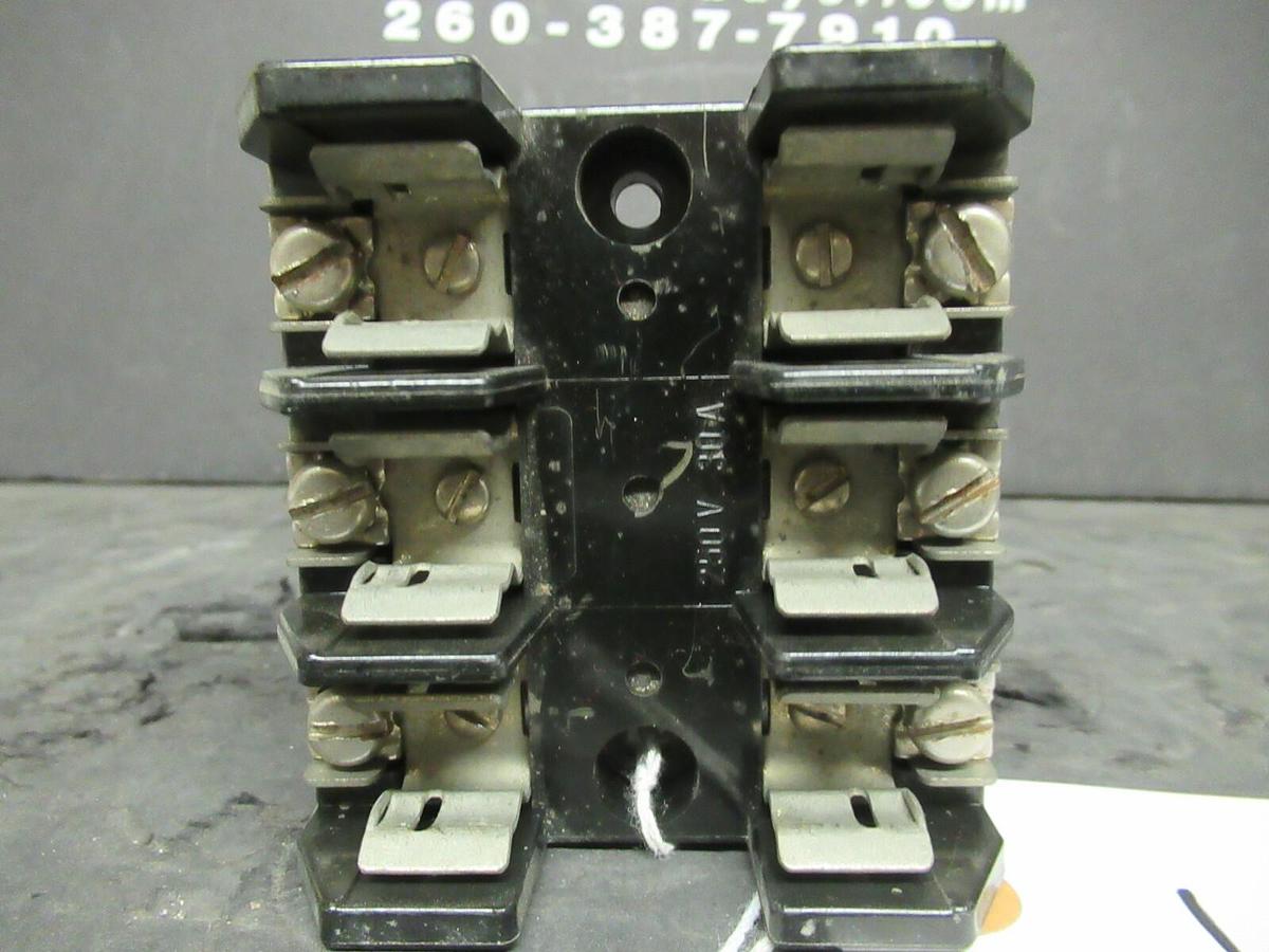Used MARATHON FUSE HOLDER F30A3SP FOR 30 AMP 250 V FUSES **WARRANTY**