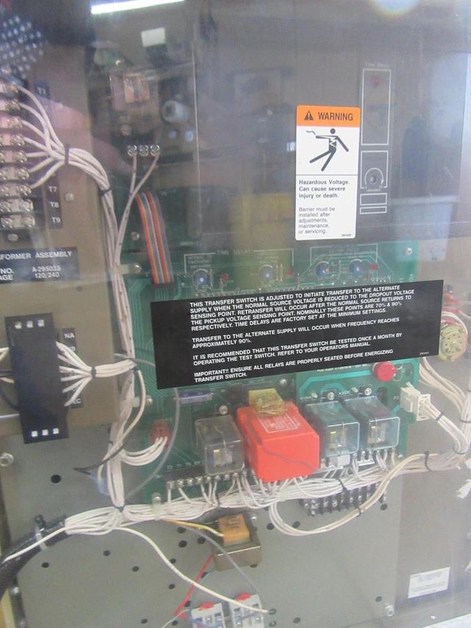 Used 150 AMP KOHLER ASCO ATS AUTOMATIC TRANSFER SWITCH K-164231-150 240 V 1 PH 60 HZ