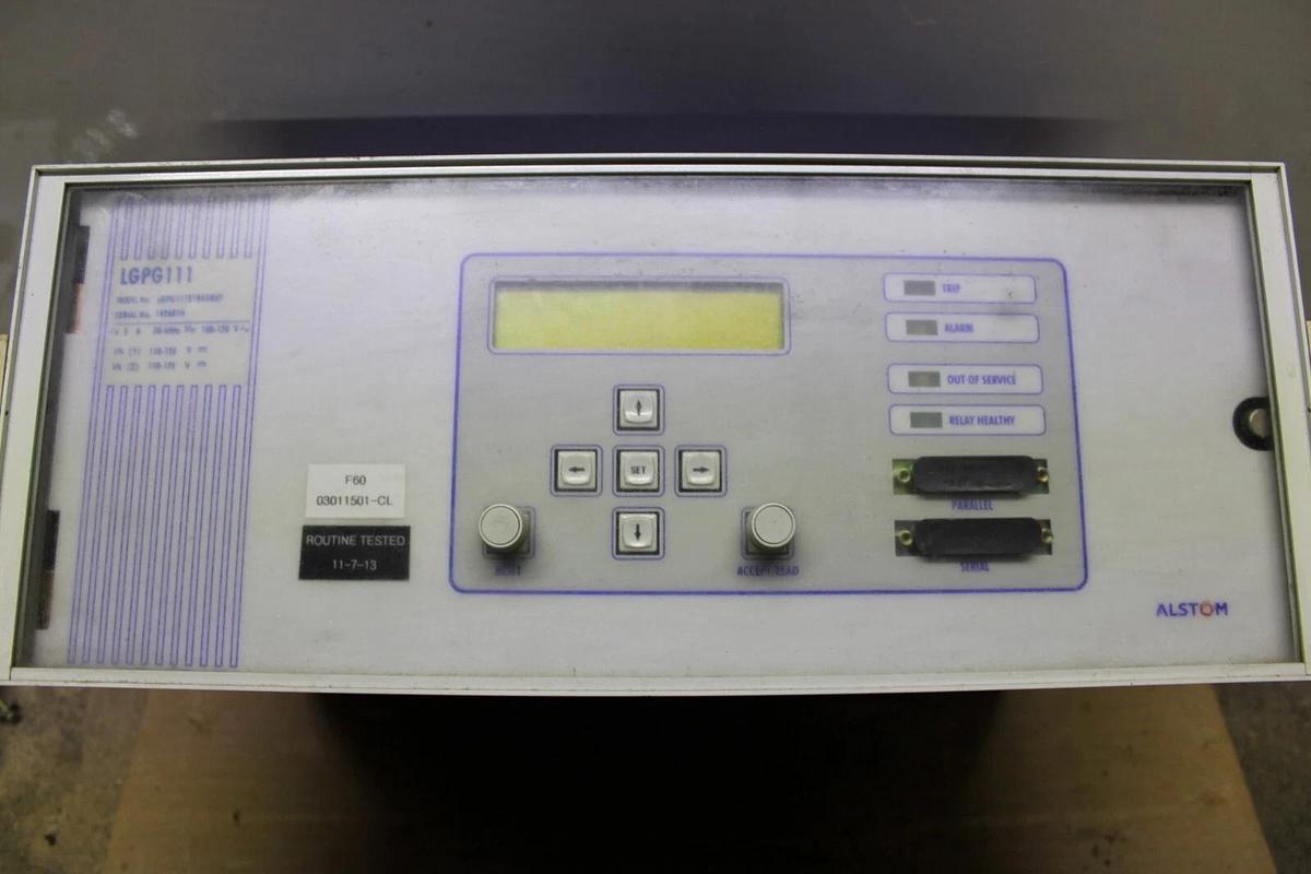 Used ALSTOM GENERATOR PROTECTOR RELAY LGPG11101R44MEF 5 AMP 120 VAC 125 VDC