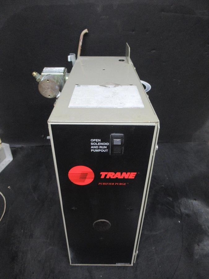 Used TRANE PURGE MODULE ENCLOSURE PRGC001AC0A X13650454-08 REV. K 110 VOLT 10 AMP
