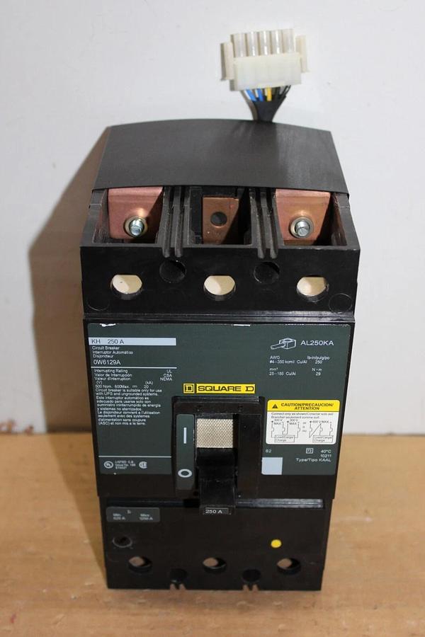 Used SQUARE D CIRCUIT BREAKER OW6129A KH-250A 250 AMP 600 VDC 2-POLE *WARRANTY*