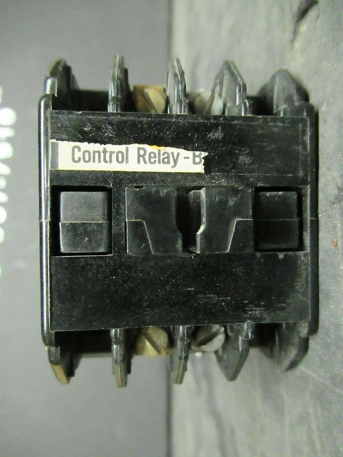 Used WESTINGHOUSE CONTROL RELAY BF11F 300 VAC 10 AMP COIL: 120 VAC