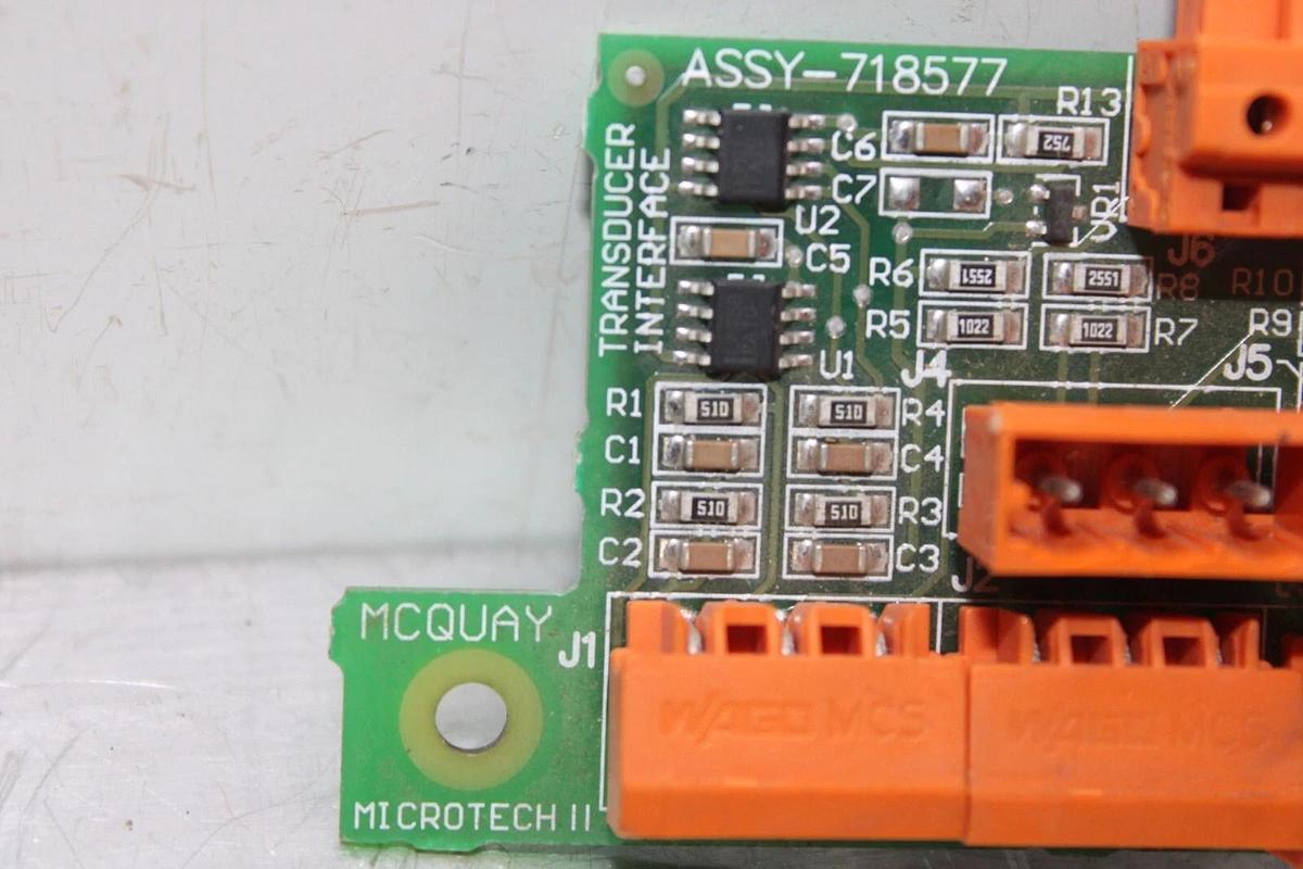 Used MCQUAY TRANSDUCER ADD-ON BOARD FOR MICROTECH PLC 718577 50073932