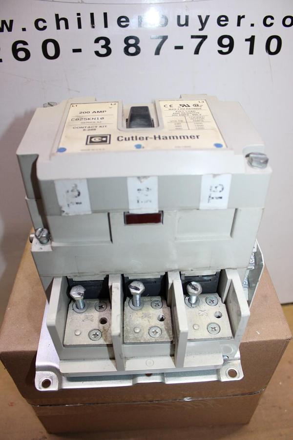 Used 200 AMP CUTLER HAMMER CONTACTOR C825KN10 600 VAC 3 PHASE COIL: 120V **WARRANTY**
