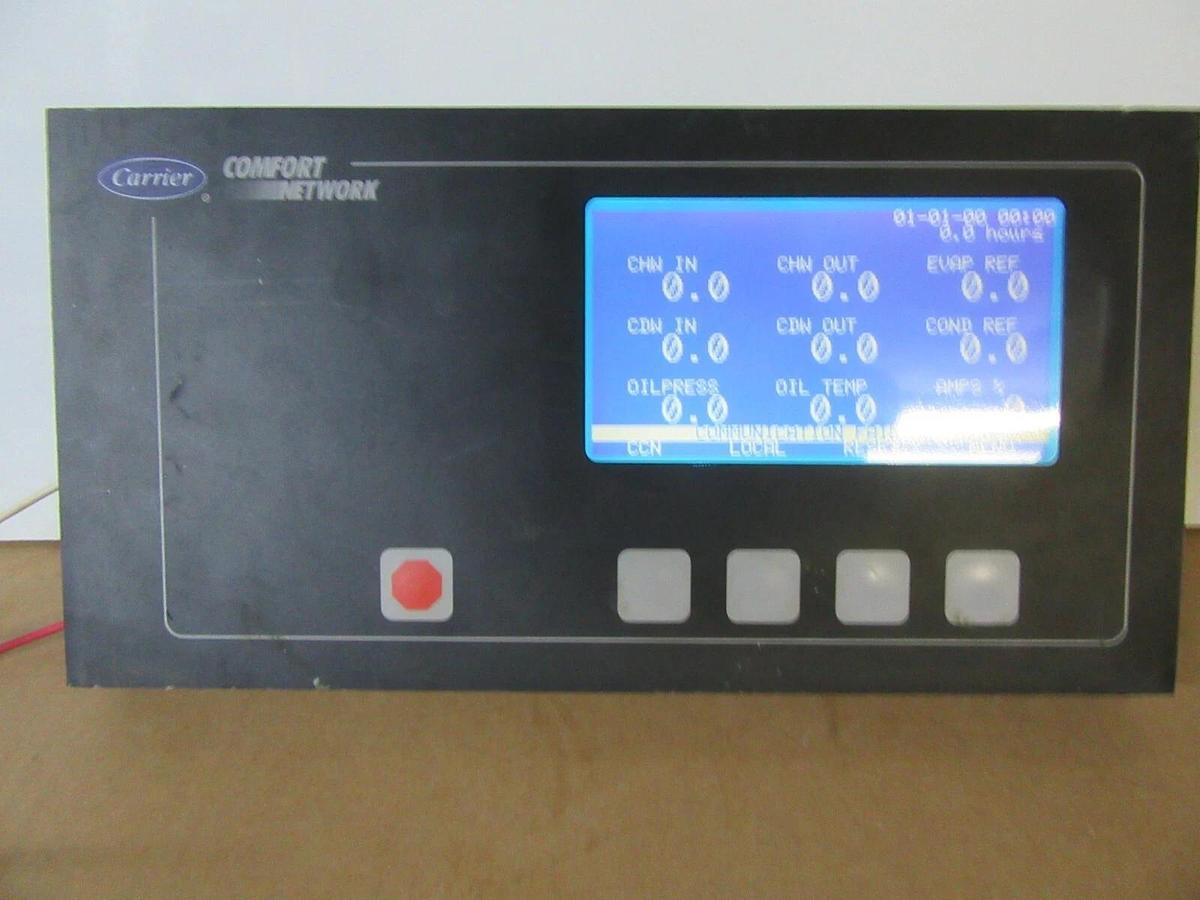 Used CARRIER COMFORT NETWORK CHILLER DISPLAY CESO130036-00 LID-2B CEPL130230-01