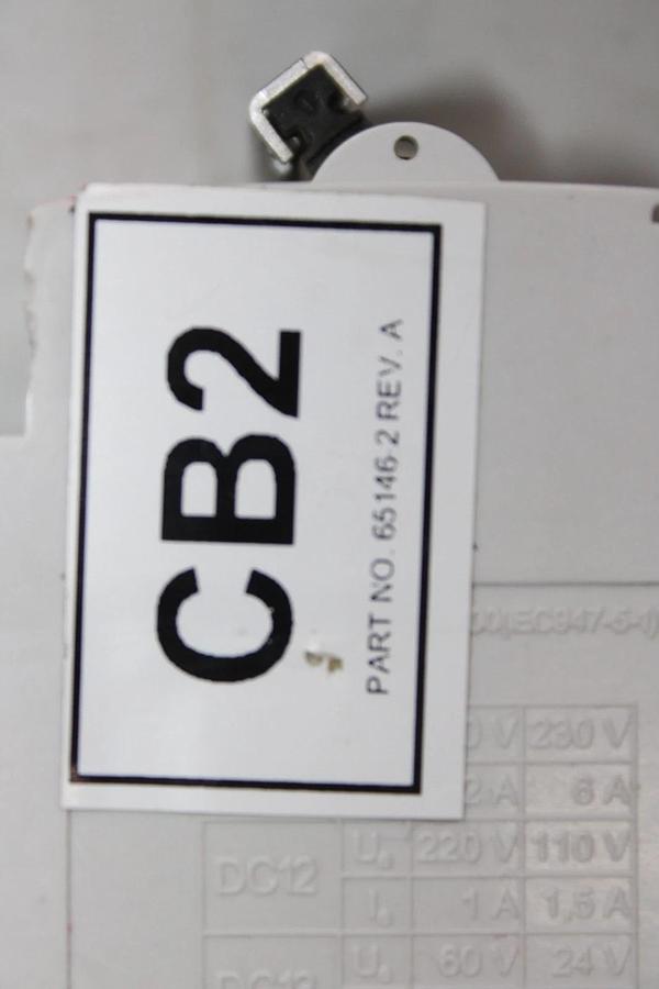Used ABB CIRCUIT BREAKER S-262-D-8 400 VAC 8 AMP 2-POLE W/ AUXILIARY CONTACT