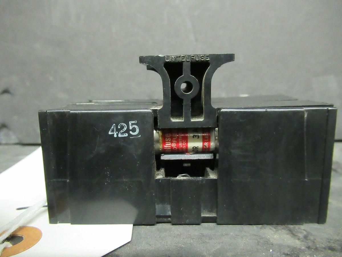 Used LITTELFUSE FUSE HOLDER L60030C-2PQ 600 VOLT 30 AMP CLASS CC FUSES W/ FUSES