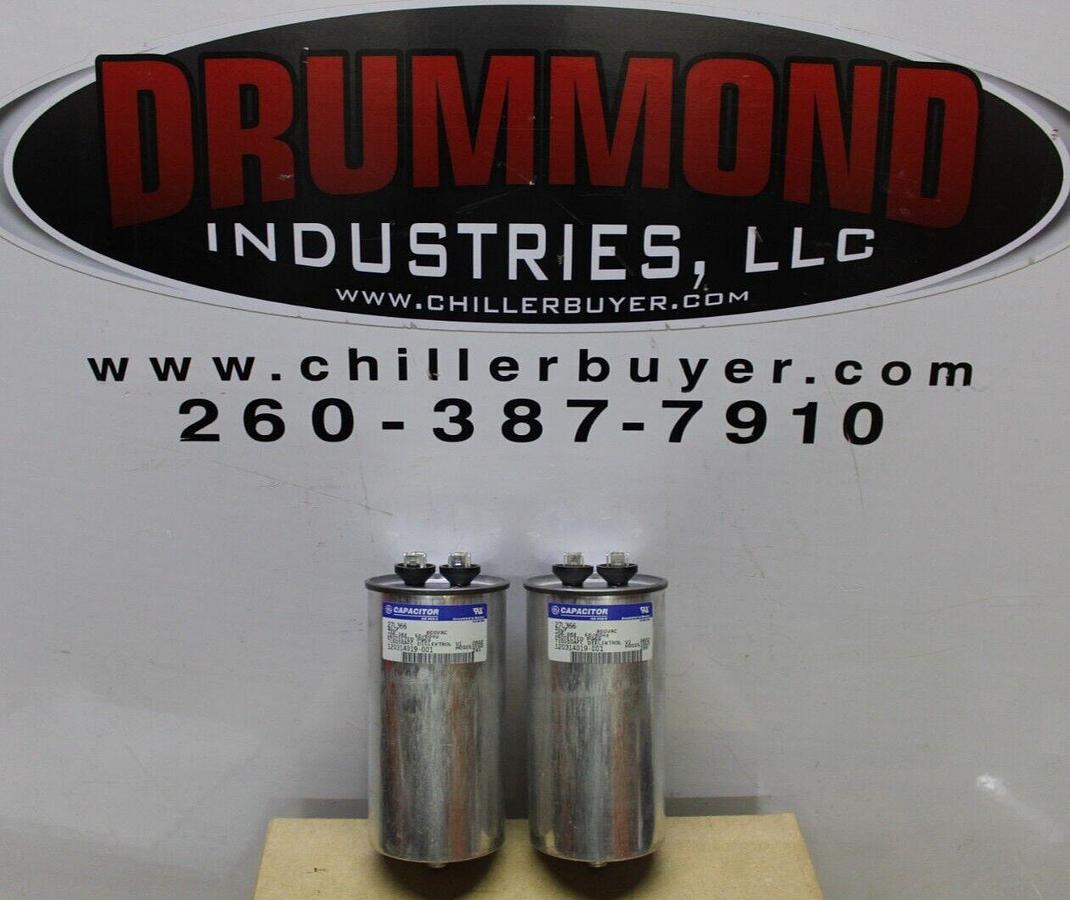 Used LOT OF 2 GE DIELEKTROL VI CAPACITOR 27L366 120314019-001 40 uF 600 VAC 50/60 HZ