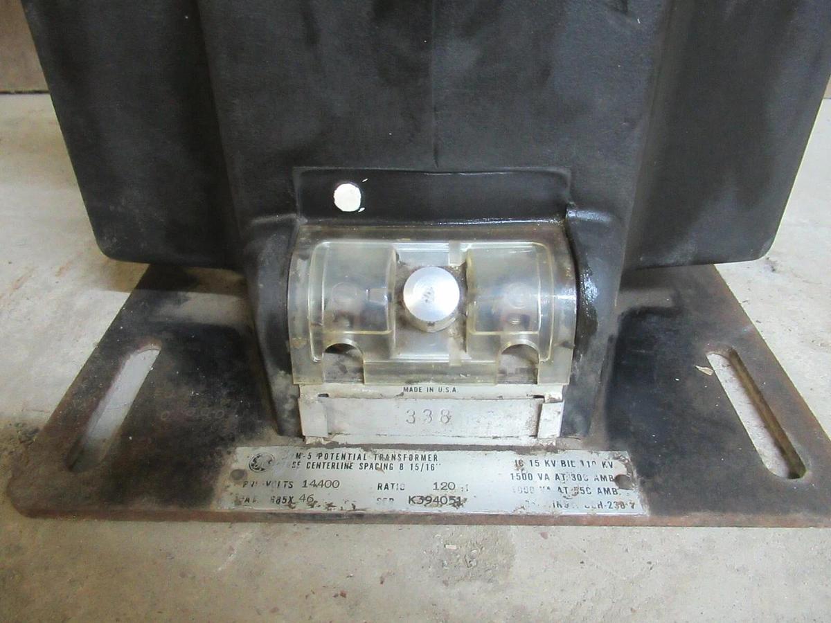 Used GE POTENTIAL TRANSFORMER JVM-5 14400 120:1 110 KV BIL **WARRANTY INCLUDED**