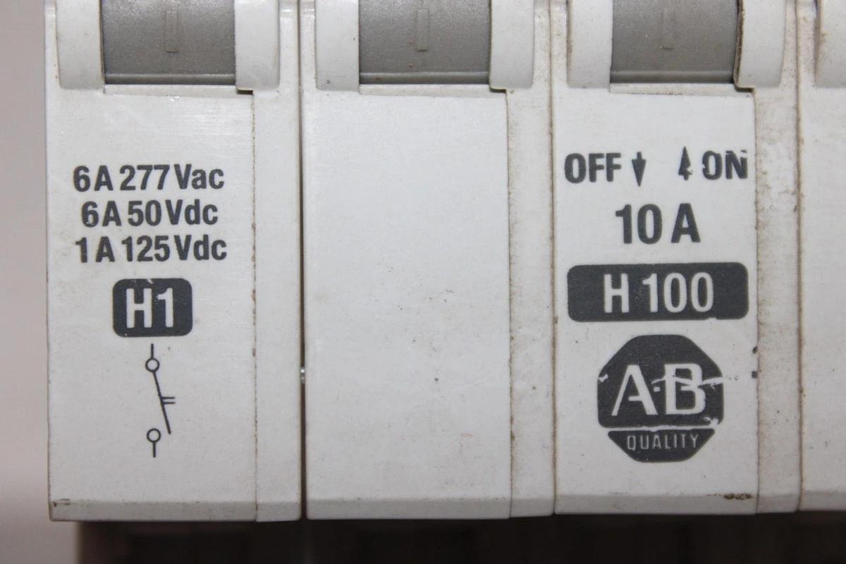 Used ALLEN BRADLEY CIRCUIT BREAKER 1492-ACB 1492-CB3 277 VAC 10 AMP 4-POLE