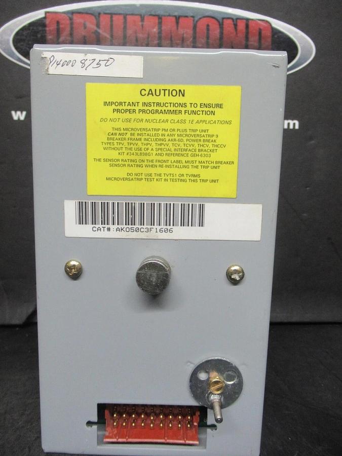 Used GE MICROVERSATRIP PLUS TRIP UNIT FOR CONVERSION KIT AKO50C3F1606 1200 AMP TRIP