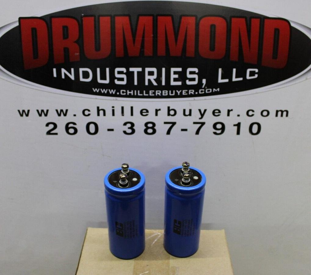 Used LOT OF 2 BC CAPACITORS 3186EF222T350APA2 2200uF 350VDC **WARRANTY INCLUDED**