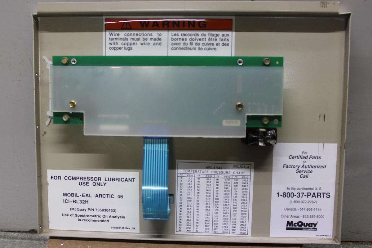Used TRANE ADAPTIVIEW CHILLER TOUCHSCREEN CONTROL DISPLAY X13760326-03 REV. L