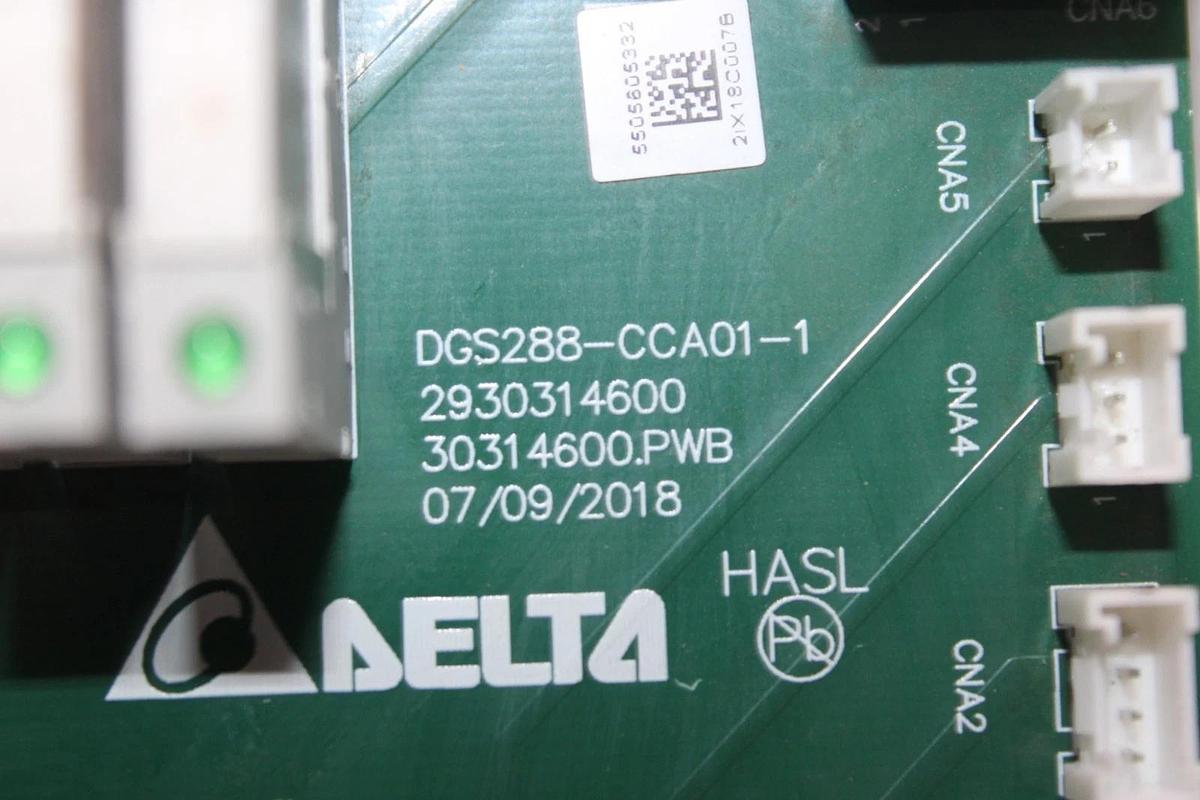 Used DELTA CIRCUIT BOARD DGS288-CCA01-1 2930314600 **WARRANTY INCLUDED**