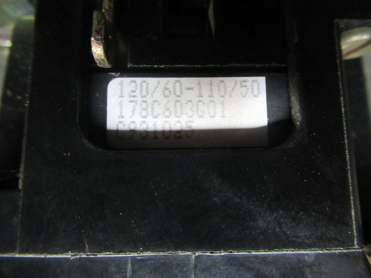 Used WESTINGHOUSE INDUSTRIAL CONTROL RELAY BF60F MODEL E 6-POLE 60 AMP 120 VAC