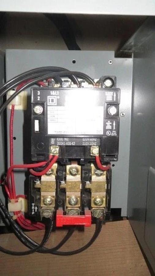 Used SQUARE D 30 AMP MCC BUCKET FUSIBLE NEMA SIZE 1 STARTER MODEL 5 MOTOR CONTROL