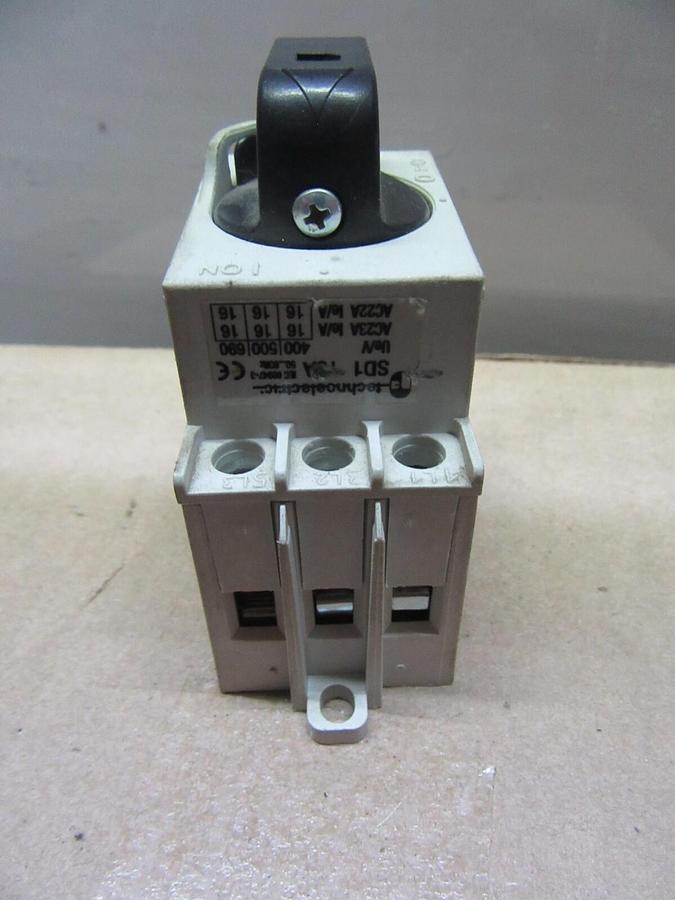 Used LOT OF 2 TECHNOELECTRIC SWITCH SD1-016-BR 600 VOLT 16 AMP **WARRANTY INCLUDED**