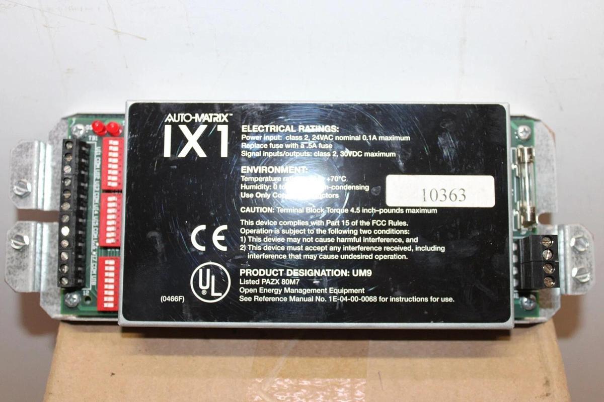 Used AMERICAN AUTO MATRIX IX1 1D-00-00-0281 REV. D **WARRANTY INCLUDED**