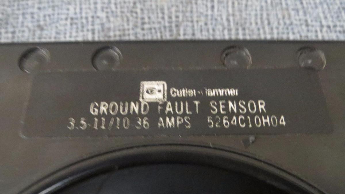 Used CUTLER HAMMER GROUND FAULT SENSOR 3.5-11/10-36 AMP MODEL 5264C10H04