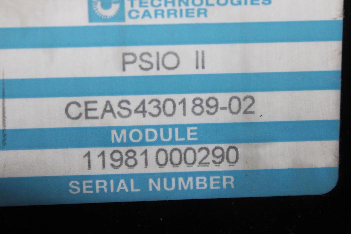 Used CARRIER CHILLER PSIO II MODULE CEAS430189-02 **WARRANTY INCLUDED**