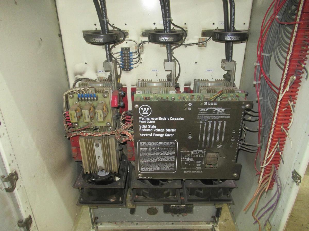 Used WESTINGHOUSE 350 HP 420 AMP SOLID STATE REDUCED VOLTAGE STARTER 480 VAC VECTROL