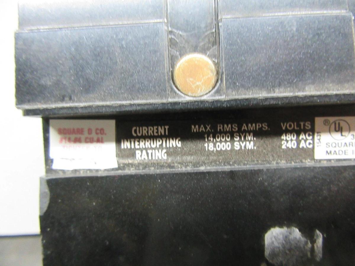 Used SQUARE D I-LINE BREAKER FA34020 20 AMP 3-POLE 480 VAC **WARRANTY INCLUDED**