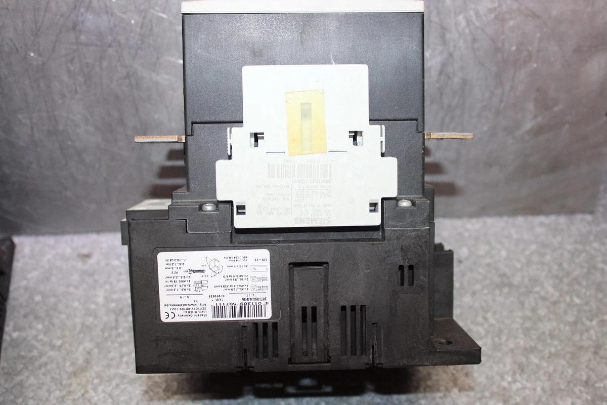 Used SIEMENS SIRIUS CONTACTOR 3RT1054-6...6 600 VAC 140 AMP 125 HP 3-POLE 3-PHASE