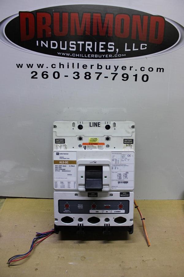 Used CUTLER-HAMMER DC CIRCUIT BREAKER HLDDC3600F 500 AMP TRIP 600 VDC **WARRANTY**