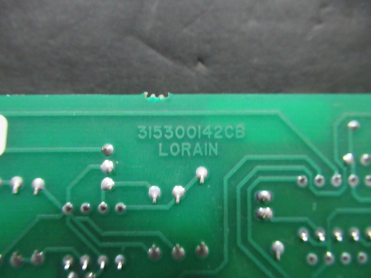 Used LORAIN CIRCUIT BOARD 315300142CB / 433800164 *WARRANTY INCLUDED*