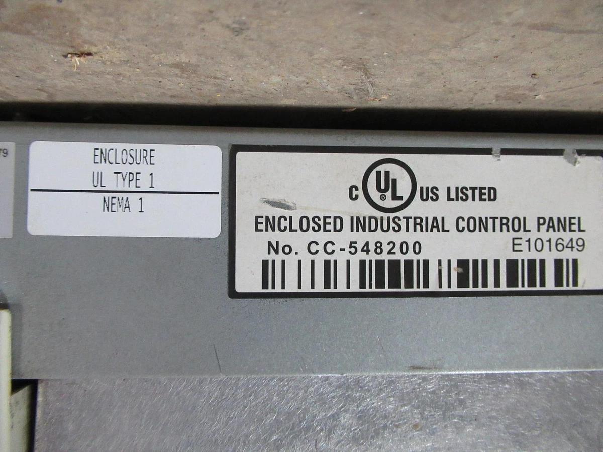 Used ABB VARIABLE SPEED DRIVE ACH550-VDR-015A-4 W/ BYPASS 10HP 3PHASE 480V 15.4A