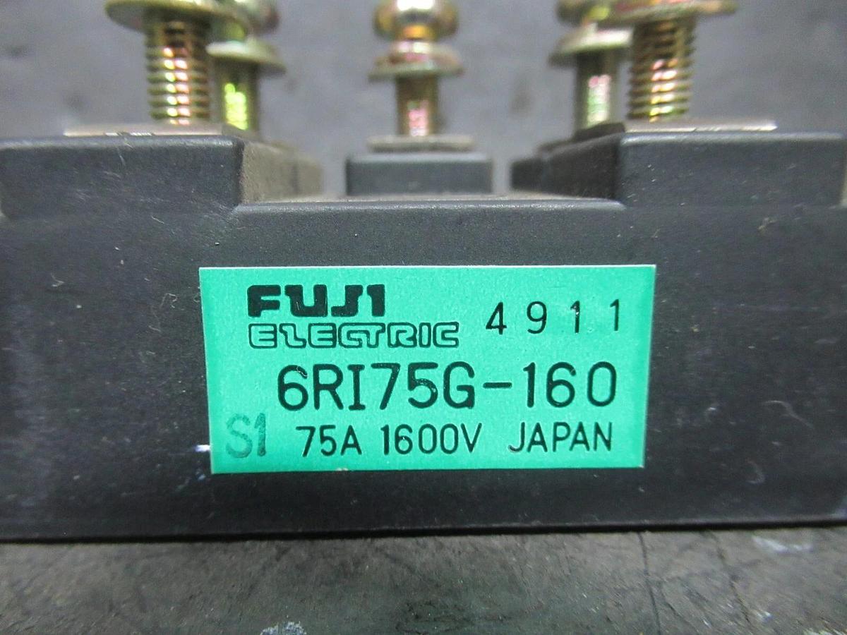 Used FUJI ELECTRIC POWER MODULE / RECTIFIER 6RI75G-160 75 AMP 1600 VOLT