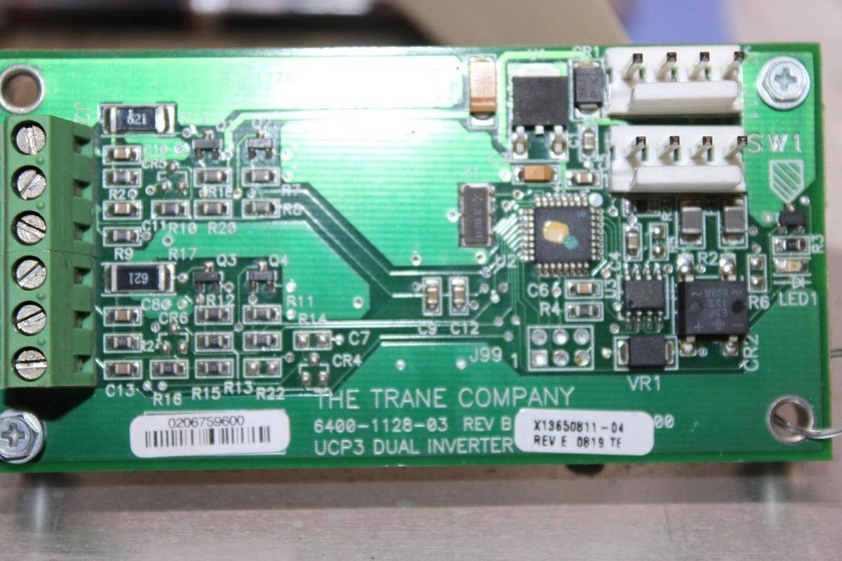 Used TRANE UCP3 DUAL INVERTER BOARD X13650811-04 REV. E 6400-1128-03 REV. B
